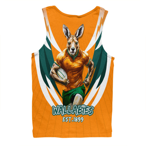 Australia Men Singlet Wallabies Championship Sport Style Australia Men Singlet Wallabies Championship Sport Style