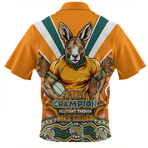 Australia Zip Polo Shirt Wallabies Squad A True Champion Will Fight Through Anything (Gold) Australia Zip Polo Shirt Wallabies Squad A True Champion Will Fight Through Anything (Gold)