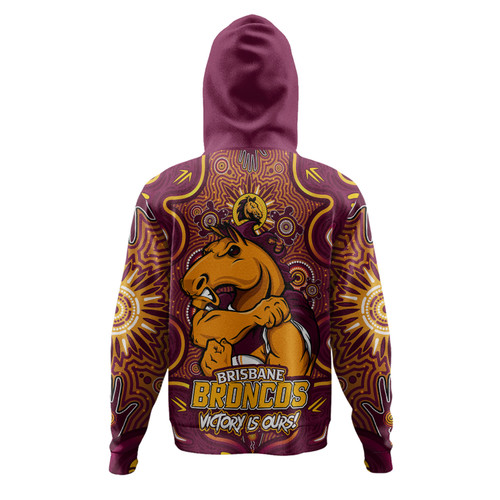 Brisbane Broncos Hoodie Aboriginal Pattern Inspired Victory Is Ours Brisbane Broncos Hoodie Aboriginal Pattern Inspired Victory Is Ours