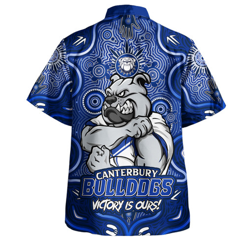 Canterbury-Bankstown Bulldogs Hawaiian Shirt Aboriginal Pattern Inspired Victory Is Ours Canterbury-Bankstown Bulldogs Hawaiian Shirt Aboriginal Pattern Inspired Victory Is Ours