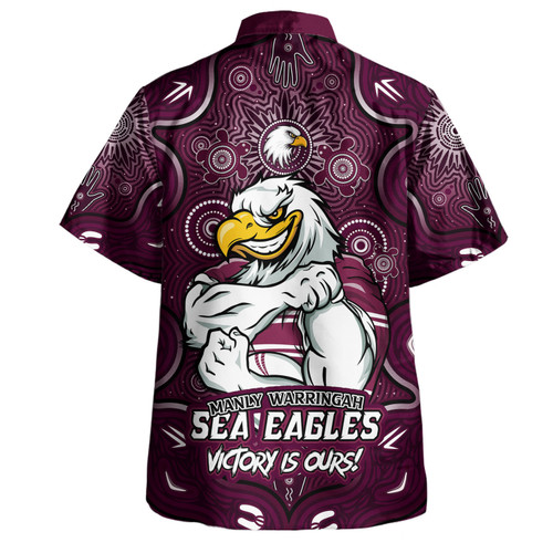 Manly Warringah Sea Eagles Hawaiian Shirt Aboriginal Pattern Inspired Victory Is Ours Manly Warringah Sea Eagles Hawaiian Shirt Aboriginal Pattern Inspired Victory Is Ours