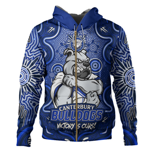 Canterbury-Bankstown Bulldogs Hoodie Aboriginal Pattern Inspired Victory Is Ours Canterbury-Bankstown Bulldogs Hoodie Aboriginal Pattern Inspired Victory Is Ours