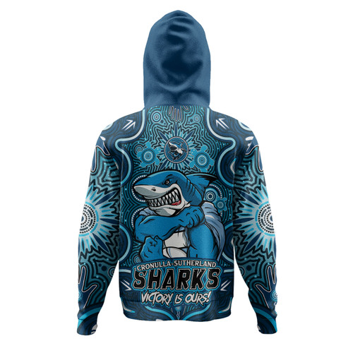 Cronulla-Sutherland Sharks Hoodie Aboriginal Pattern Inspired Victory Is Ours Cronulla-Sutherland Sharks Hoodie Aboriginal Pattern Inspired Victory Is Ours