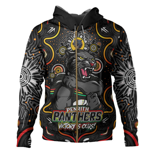 Penrith Panthers Hoodie Aboriginal Pattern Inspired Victory Is Ours Penrith Panthers Hoodie Aboriginal Pattern Inspired Victory Is Ours