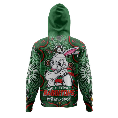 South Sydney Rabbitohs Hoodie Aboriginal Pattern Inspired Victory Is Ours South Sydney Rabbitohs Hoodie Aboriginal Pattern Inspired Victory Is Ours