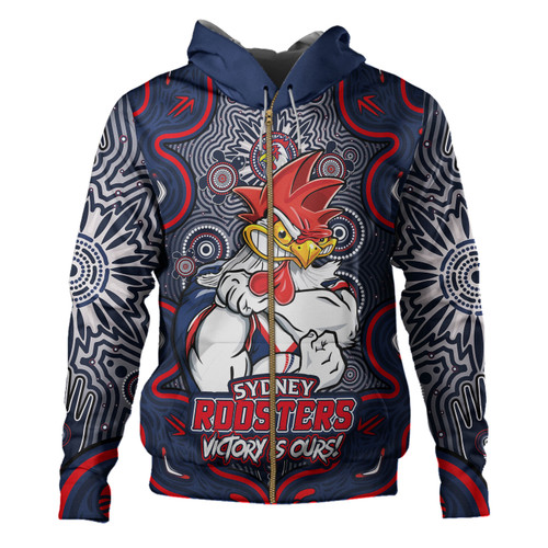 Sydney Roosters Hoodie Aboriginal Pattern Inspired Victory Is Ours Sydney Roosters Hoodie Aboriginal Pattern Inspired Victory Is Ours
