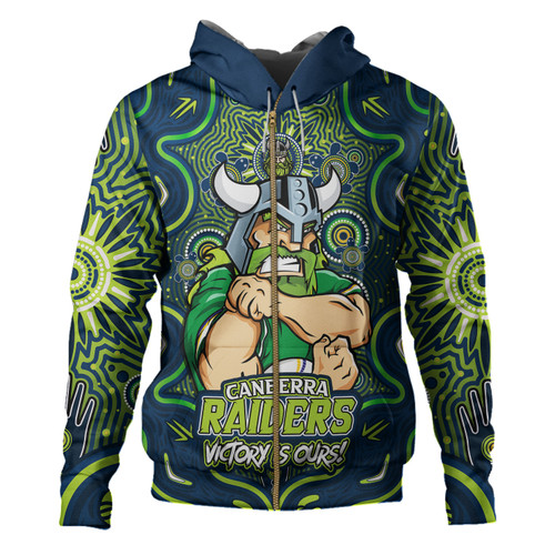 Canberra Raiders Hoodie Aboriginal Pattern Inspired Victory Is Ours Canberra Raiders Hoodie Aboriginal Pattern Inspired Victory Is Ours
