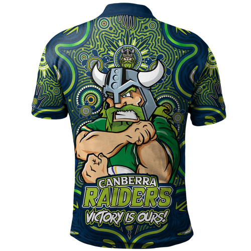 Canberra Raiders Polo Shirt Aboriginal Pattern Inspired Victory Is Ours Canberra Raiders Polo Shirt Aboriginal Pattern Inspired Victory Is Ours