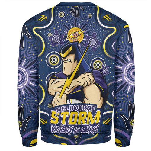 Melbourne Storm Sweatshirt Aboriginal Pattern Inspired Victory Is Ours Melbourne Storm Sweatshirt Aboriginal Pattern Inspired Victory Is Ours