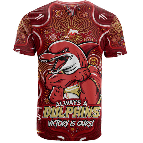 Redcliffe Dolphins T-Shirt Aboriginal Pattern Inspired Victory Is Ours Redcliffe Dolphins T-Shirt Aboriginal Pattern Inspired Victory Is Ours