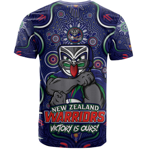 New Zealand Warriors T-Shirt Aboriginal Pattern Inspired Victory Is Ours New Zealand Warriors T-Shirt Aboriginal Pattern Inspired Victory Is Ours