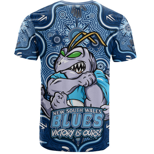 New South Wales Blues T-Shirt Aboriginal Pattern Inspired Victory Is Ours New South Wales Blues T-Shirt Aboriginal Pattern Inspired Victory Is Ours