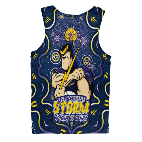 Melbourne Storm Men Singlet Aboriginal Pattern Inspired Victory Is Ours Melbourne Storm Men Singlet Aboriginal Pattern Inspired Victory Is Ours