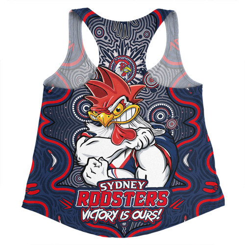Sydney Roosters Women Racerback Singlet Aboriginal Pattern Inspired Victory Is Ours Sydney Roosters Women Racerback Singlet Aboriginal Pattern Inspired Victory Is Ours