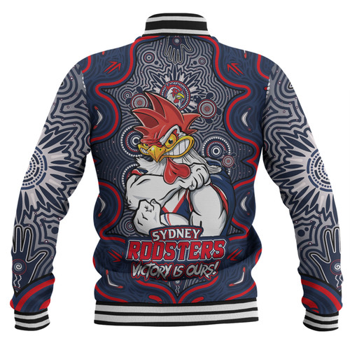 Sydney Roosters Baseball Jacket Aboriginal Pattern Inspired Victory Is Ours