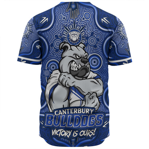 Canterbury-Bankstown Bulldogs Baseball Shirt Aboriginal Pattern Inspired Victory Is Ours Canterbury-Bankstown Bulldogs Baseball Shirt Aboriginal Pattern Inspired Victory Is Ours