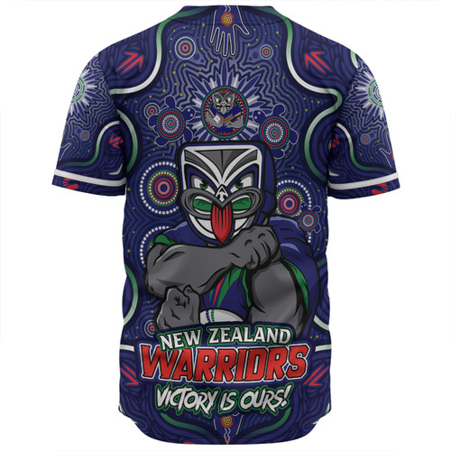New Zealand Warriors Baseball Shirt Aboriginal Pattern Inspired Victory Is Ours New Zealand Warriors Baseball Shirt Aboriginal Pattern Inspired Victory Is Ours