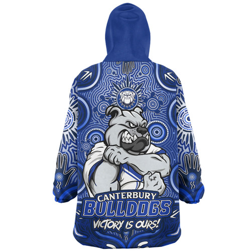 Canterbury-Bankstown Bulldogs Snug Hoodie Aboriginal Pattern Inspired Victory Is Ours