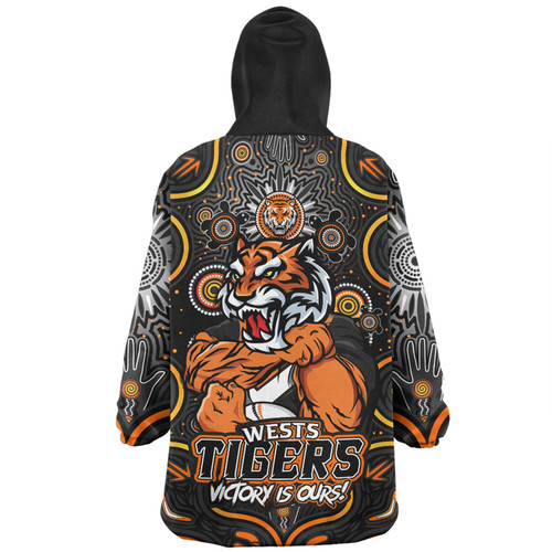 Wests Tigers Snug Hoodie Aboriginal Pattern Inspired Victory Is Ours Wests Tigers Snug Hoodie Aboriginal Pattern Inspired Victory Is Ours