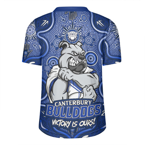Canterbury-Bankstown Bulldogs Rugby Jersey Aboriginal Pattern Inspired Victory Is Ours Canterbury-Bankstown Bulldogs Rugby Jersey Aboriginal Pattern Inspired Victory Is Ours