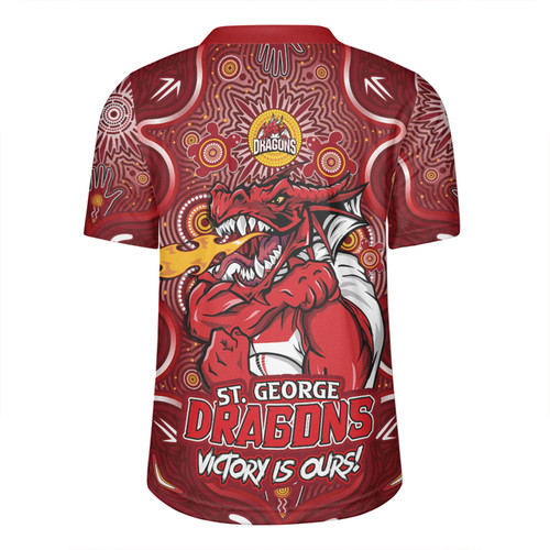 St. George Illawarra Dragons Rugby Jersey Aboriginal Pattern Inspired Victory Is Ours St. George Illawarra Dragons Rugby Jersey Aboriginal Pattern Inspired Victory Is Ours