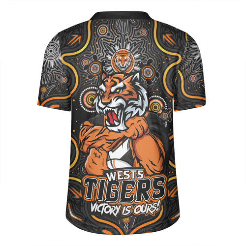 Wests Tigers Rugby Jersey Aboriginal Pattern Inspired Victory Is Ours Wests Tigers Rugby Jersey Aboriginal Pattern Inspired Victory Is Ours