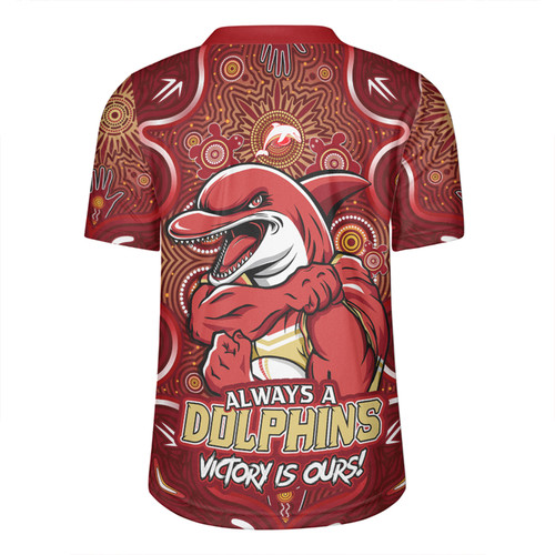 Redcliffe Dolphins Rugby Jersey Aboriginal Pattern Inspired Victory Is Ours