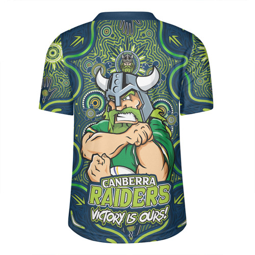Canberra Raiders Rugby Jersey Aboriginal Pattern Inspired Victory Is Ours