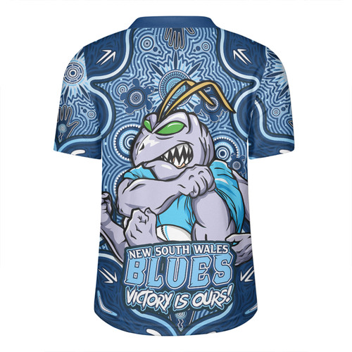 New South Wales Blues Rugby Jersey Aboriginal Pattern Inspired Victory Is Ours