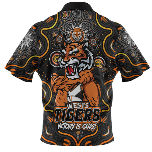 Penrith Panthers Zip Polo Shirt Aboriginal Pattern Inspired Victory Is Ours Penrith Panthers Zip Polo Shirt Aboriginal Pattern Inspired Victory Is Ours