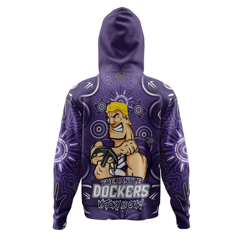 (Custom) Fremantle Dockers Hoodie Aboriginal Pattern Inspired Victory Is Our