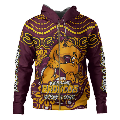 Brisbane Broncos Hoodie Aboriginal Inspired Tough Fan Rugby For Life Brisbane Broncos Hoodie Aboriginal Inspired Tough Fan Rugby For Life