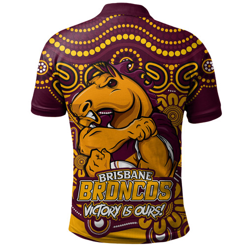 Brisbane Broncos Polo Shirt Aboriginal Inspired Tough Fan Rugby For Life Brisbane Broncos Polo Shirt Aboriginal Inspired Tough Fan Rugby For Life
