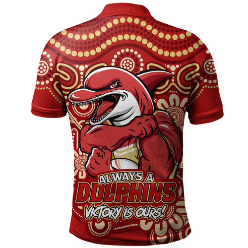 Redcliffe Dolphins Polo Shirt Aboriginal Inspired Tough Fan Rugby For Life Redcliffe Dolphins Polo Shirt Aboriginal Inspired Tough Fan Rugby For Life