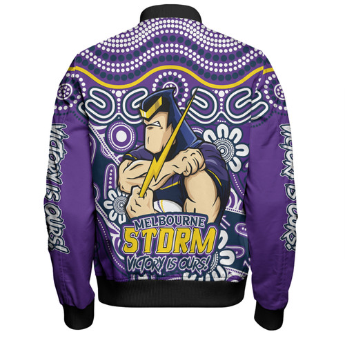 Melbourne Storm Bomber Jacket Aboriginal Inspired Tough Fan Rugby For Life Melbourne Storm Bomber Jacket Aboriginal Inspired Tough Fan Rugby For Life