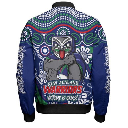 New Zealand Warriors Bomber Jacket Aboriginal Inspired Tough Fan Rugby For Life New Zealand Warriors Bomber Jacket Aboriginal Inspired Tough Fan Rugby For Life