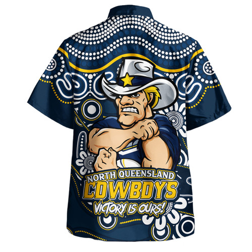 North Queensland Cowboys Hawaiian Shirt Aboriginal Inspired Tough Fan Rugby For Life North Queensland Cowboys Hawaiian Shirt Aboriginal Inspired Tough Fan Rugby For Life