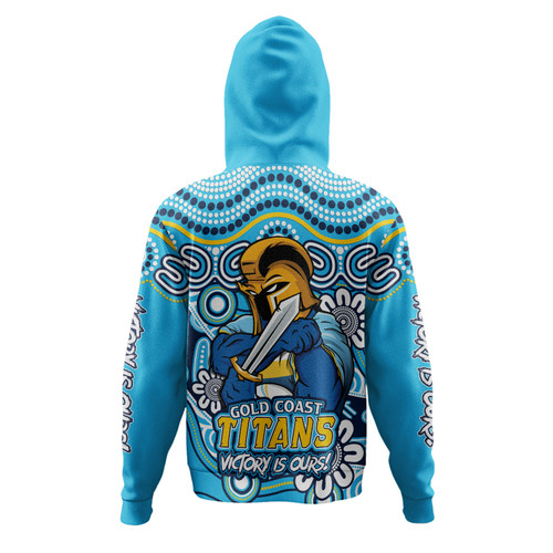 Gold Coast Titans Hoodie Aboriginal Inspired Tough Fan Rugby For Life Gold Coast Titans Hoodie Aboriginal Inspired Tough Fan Rugby For Life