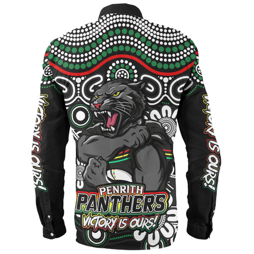 Penrith Panthers Long Sleeve Shirt Aboriginal Inspired Tough Fan Rugby For Life Penrith Panthers Long Sleeve Shirt Aboriginal Inspired Tough Fan Rugby For Life