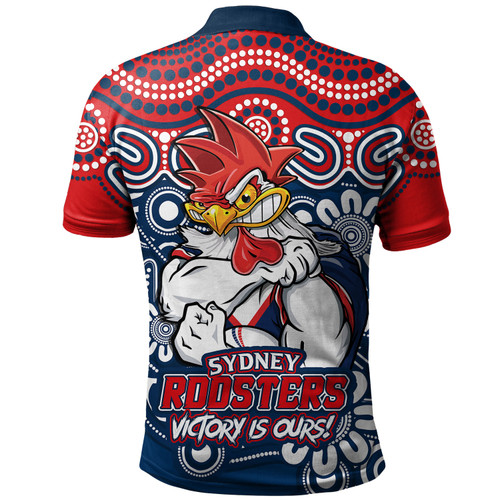 Sydney Roosters Polo Shirt Aboriginal Inspired Tough Fan Rugby For Life Sydney Roosters Polo Shirt Aboriginal Inspired Tough Fan Rugby For Life