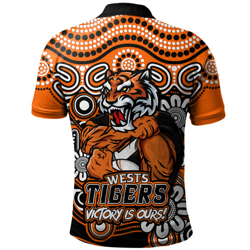 Wests Tigers Polo Shirt Aboriginal Inspired Tough Fan Rugby For Life Wests Tigers Polo Shirt Aboriginal Inspired Tough Fan Rugby For Life