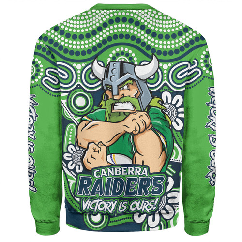 Canberra Raiders Sweatshirt Aboriginal Inspired Tough Fan Rugby For Life Canberra Raiders Sweatshirt Aboriginal Inspired Tough Fan Rugby For Life