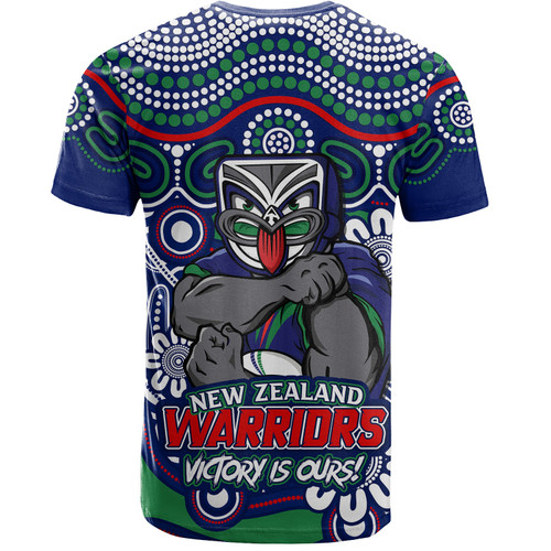 New Zealand Warriors T-Shirt Aboriginal Inspired Tough Fan Rugby For Life New Zealand Warriors T-Shirt Aboriginal Inspired Tough Fan Rugby For Life
