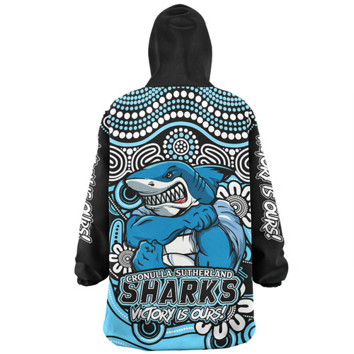 Cronulla-Sutherland Sharks Snug Hoodie Aboriginal Inspired Tough Fan Rugby For Life Cronulla-Sutherland Sharks Snug Hoodie Aboriginal Inspired Tough Fan Rugby For Life