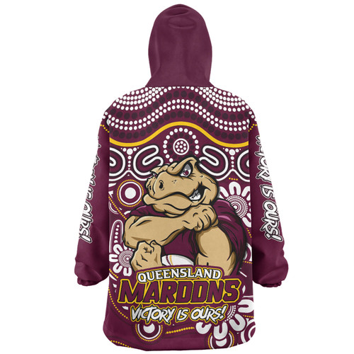 Queensland Maroons Snug Hoodie Aboriginal Inspired Tough Fan Rugby For Life Queensland Maroons Snug Hoodie Aboriginal Inspired Tough Fan Rugby For Life