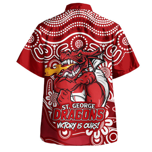 St. George Illawarra Dragons Hawaiian Shirt Aboriginal Inspired Tough Fan Rugby For Life Ver 2.0 St. George Illawarra Dragons Hawaiian Shirt Aboriginal Inspired Tough Fan Rugby For Life Ver 2.0