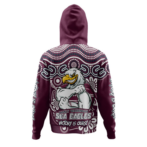 Manly Warringah Sea Eagles Hoodie Aboriginal Inspired Tough Fan Rugby For Life Ver 2.0 Manly Warringah Sea Eagles Hoodie Aboriginal Inspired Tough Fan Rugby For Life Ver 2.0