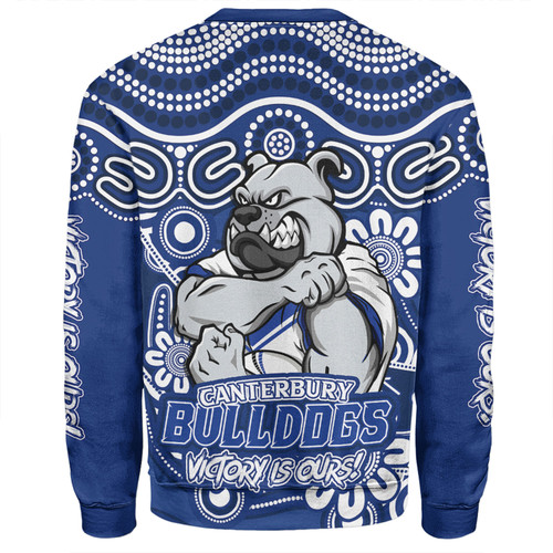 Canterbury-Bankstown Bulldogs Sweatshirt Aboriginal Inspired Tough Fan Rugby For Life Ver 2.0 Canterbury-Bankstown Bulldogs Sweatshirt Aboriginal Inspired Tough Fan Rugby For Life Ver 2.0