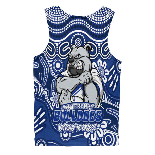 Canterbury-Bankstown Bulldogs Men Singlet Aboriginal Inspired Tough Fan Rugby For Life Ver 2.0 Canterbury-Bankstown Bulldogs Men Singlet Aboriginal Inspired Tough Fan Rugby For Life Ver 2.0