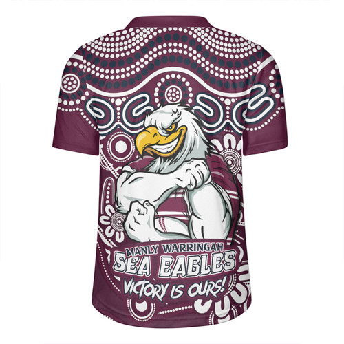 Manly Warringah Sea Eagles Rugby Jersey Aboriginal Inspired Tough Fan Rugby For Life Ver 2.0 Manly Warringah Sea Eagles Rugby Jersey Aboriginal Inspired Tough Fan Rugby For Life Ver 2.0